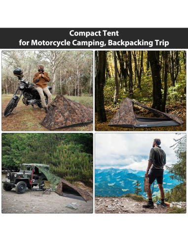 Tienda Bivy GEERTOP Ultraligera 1 Persona 3 Temporadas Impermeable