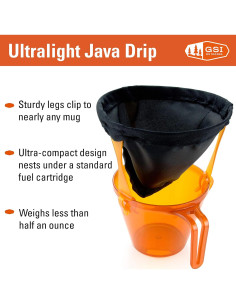 Cafetera Filtrante GSI Outdoors Ultralight Java Drip 11g 2