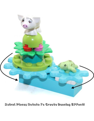 LEGO Minifigura Disney Moana Pua y Tortuga Bebé 2,5cm