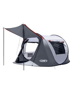 Tienda Pop-Up Unp para 3 Personas con Vestíbulo - Gris