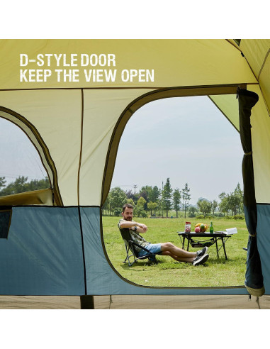 Tienda Instantánea PORTAL para 8 Personas Impermeable Verde