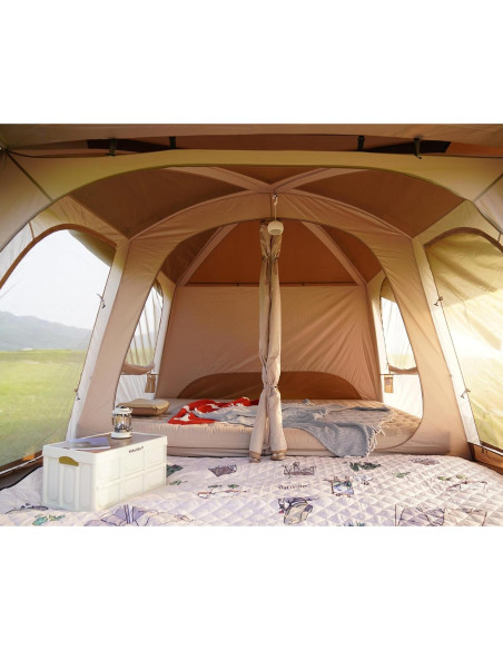 Carpa de Camping Vidalido para 8-10 Personas Impermeable