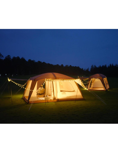 Carpa de Camping Vidalido para 8-10 Personas Impermeable