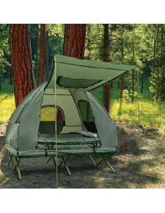 Cama Tienda de Camping BANGTANE 2 Personas con Colchón y Sacos 2