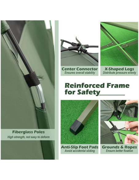 Cama Tienda de Camping BANGTANE 2 Personas con Colchón y Sacos