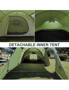 Carpa Ayamaya Túnel 4 Personas Impermeable con Vestíbulo 2