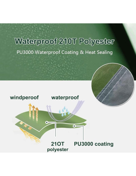 Carpa Ayamaya Túnel 4 Personas Impermeable con Vestíbulo