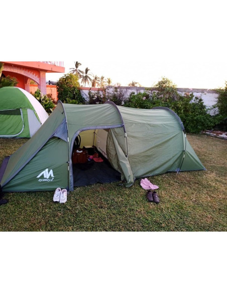 Carpa Ayamaya Túnel 4 Personas Impermeable con Vestíbulo