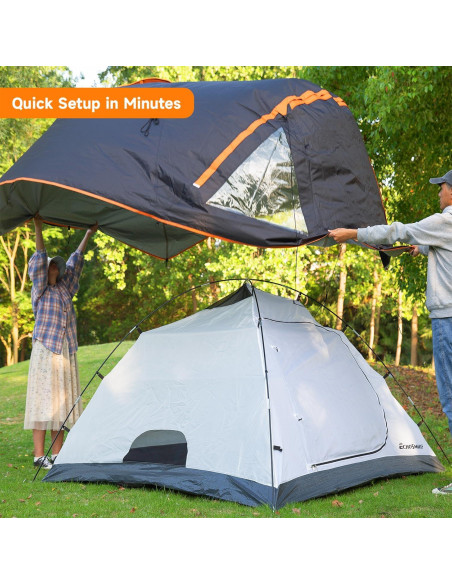 Tienda de Camping EchoSmile LTT210WGLH para 4 Personas
