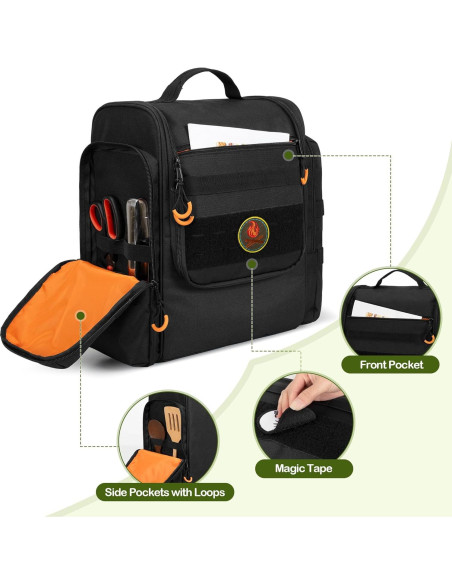 Organizador de Cocina Táctico HODRANT Negro 33x14x38cm