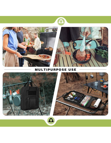 Organizador de Utensilios de Camping HODRANT Hd01601 Negro