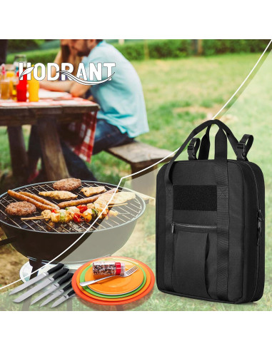 Organizador de Utensilios de Camping HODRANT Hd01601 Negro