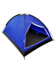 Carpa Domo XL para 2 Personas Impermeable Ligera Azul