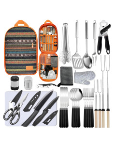Juego de Utensilios de Cocina para Camping Bsotas 31 Piezas