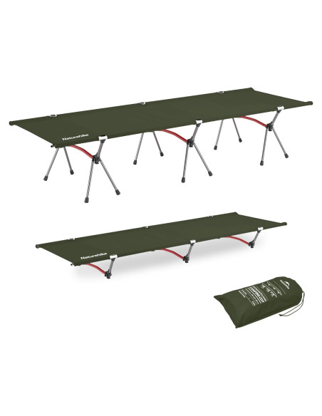 Cama de Camping Plegable Naturehike ArmyWild 189.9x65x38cm