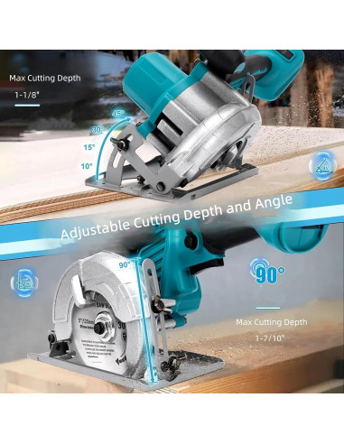 Sierra Circular Inalámbrica Heimerdinger 5" 6500 RPM 18V