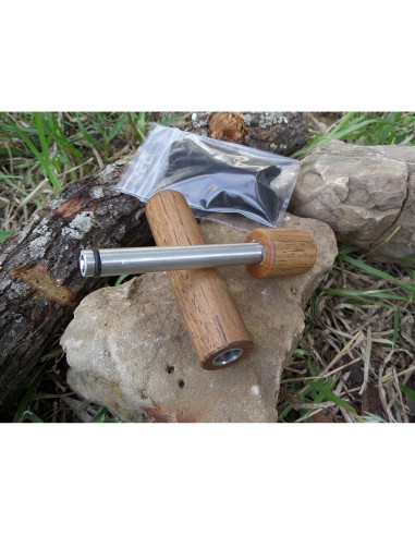 Pistón de Fuego CampfirePiston con Madera de Hickory 114mm