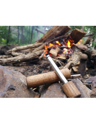 Pistón de Fuego CampfirePiston con Madera de Hickory 114mm