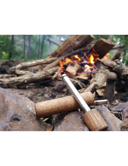 Pistón de Fuego CampfirePiston con Madera de Hickory 114mm