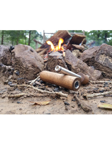 Pistón de Fuego CampfirePiston con Madera de Hickory 114mm