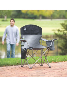 Silla de Camping Plegable Coleman con Enfriador y Portavasos 2