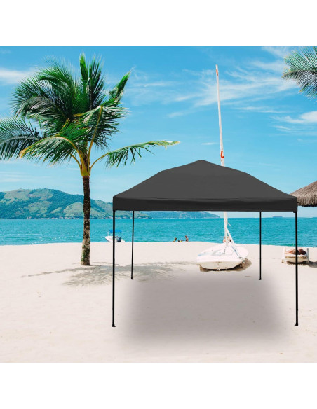 Cubierta de repuesto para toldo Senmortar 3m x 3m Negra