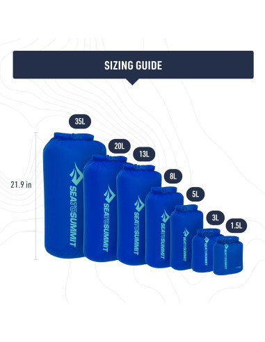 Bolsa Secadora Ligera Sea to Summit 8L Verde Oliva Impermeable