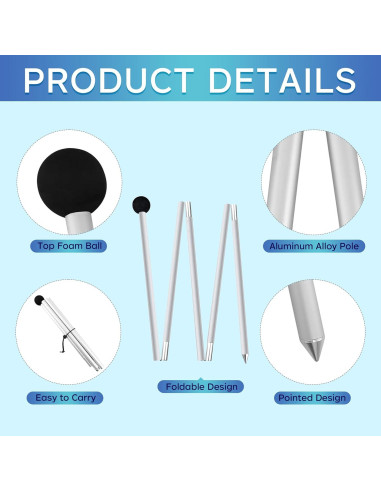 Postes de Carpa de Aluminio BOTINDO 1.98m para Playa (2 Unidades)