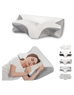 Almohada Cervical Ergonomica Good Haus Espuma Viscoelástica