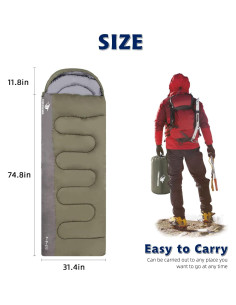 Saco de Dormir Ligero Impermeable Arctic Lemmings 3 Estaciones 2