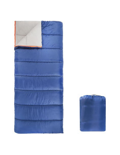 Saco de Dormir Rectangular Amazon Basics 190.5x83.8cm Azul