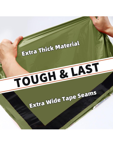 Bolsa de Dormir de Emergencia Frelaxy 2 Pack Verde Militar