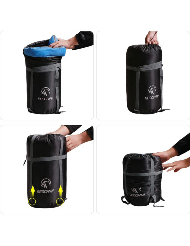 Bolsa de Dormir REDCAMP Saco de Compresión 63L Negro XXL