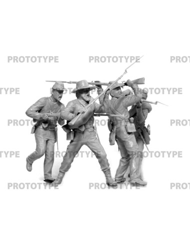 Kit de Modelo ICM 35024 Infantería Confederada 1:35