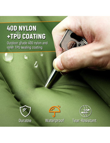 Colchoneta de Camping Myxslop 12 cm Gruesa Inflable con Almohada