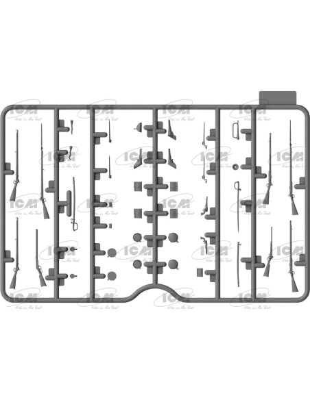 Kit de Modelo ICM 35024 Infantería Confederada 1:35 Kit de Modelo ICM 35024 Infantería Confederada 1:35