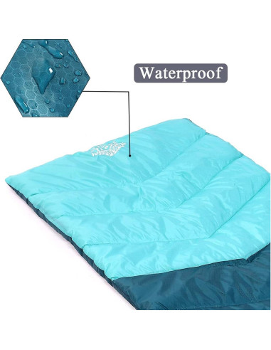 Saco de dormir Flantree 4 estaciones ligero impermeable 1.6kg