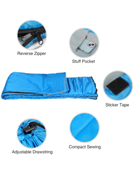 Saco de Dormir Doble REDCAMP Ultra Ligero 2 Personas 1.9kg