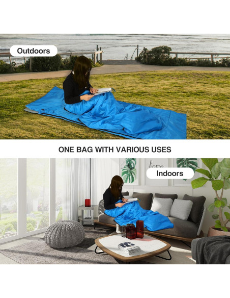 Saco de Dormir Doble REDCAMP Ultra Ligero 2 Personas 1.9kg