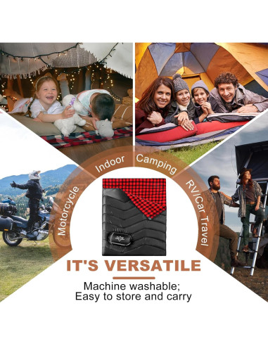 Saco de dormir doble ETGLCOZY Queen 220x160 cm impermeable