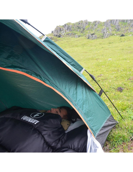 Saco de dormir doble Forinbuy 0C para 2 personas gris-negro Saco de dormir doble Forinbuy 0C para 2 personas gris-negro