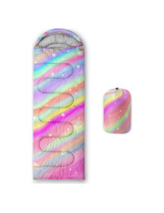 Saco de Dormir Nttopship Rosa Arcoíris Individual 0-10C