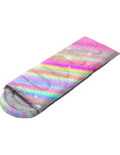 Saco de Dormir Nttopship Rosa Arcoíris Individual 0-10C 2