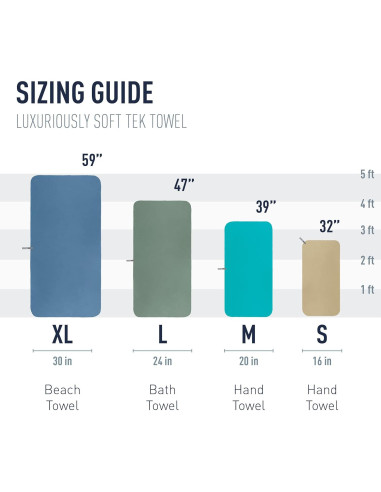 Toalla de Playa Sea to Summit Tek X-Grande Verde Salvia 76x150cm