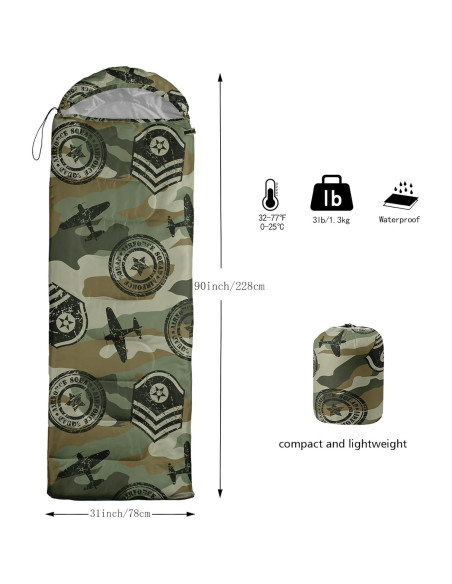 Saco de Dormir Axolotl Unicornio 79x31" para Niños - Impermeable