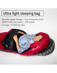 Saco de Dormir AEGISMAX Ultra Future II -10C, 1 Persona 2
