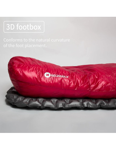 Saco de Dormir AEGISMAX Ultra Future II -10C, 1 Persona