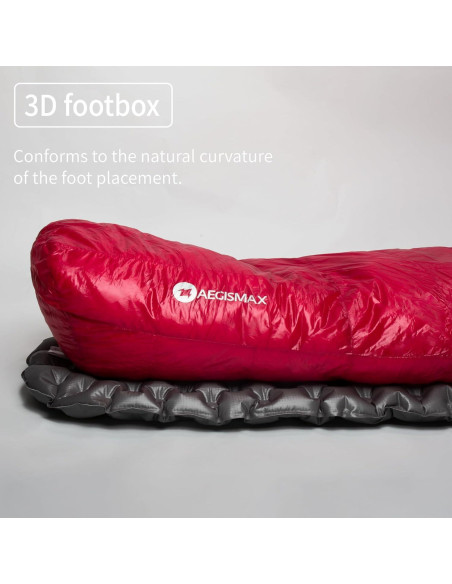 Saco de Dormir AEGISMAX Ultra Future II -10C, 1 Persona