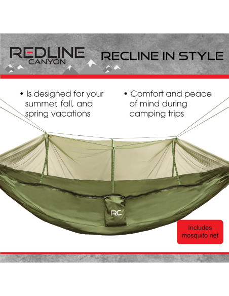 Saco de dormir hamaca Redline Canyon con mosquitera 2.3m