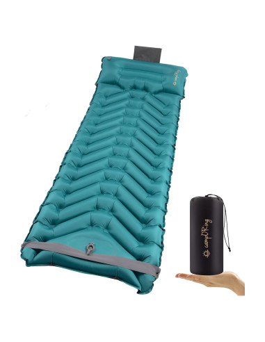 Colchoneta de dormir autoinflable Camporing Padre 4" Pavo Real